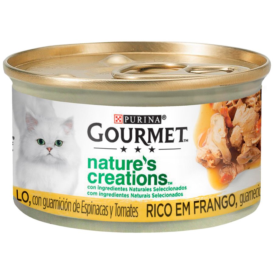 Alimento gato adulto PURINA GOURMET nature's creations pollo 85 g