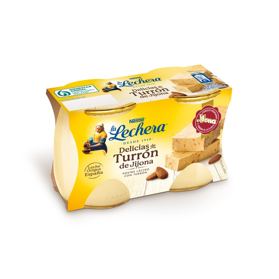 Postre lácteo LA LECHERA turrón 2x125 g
