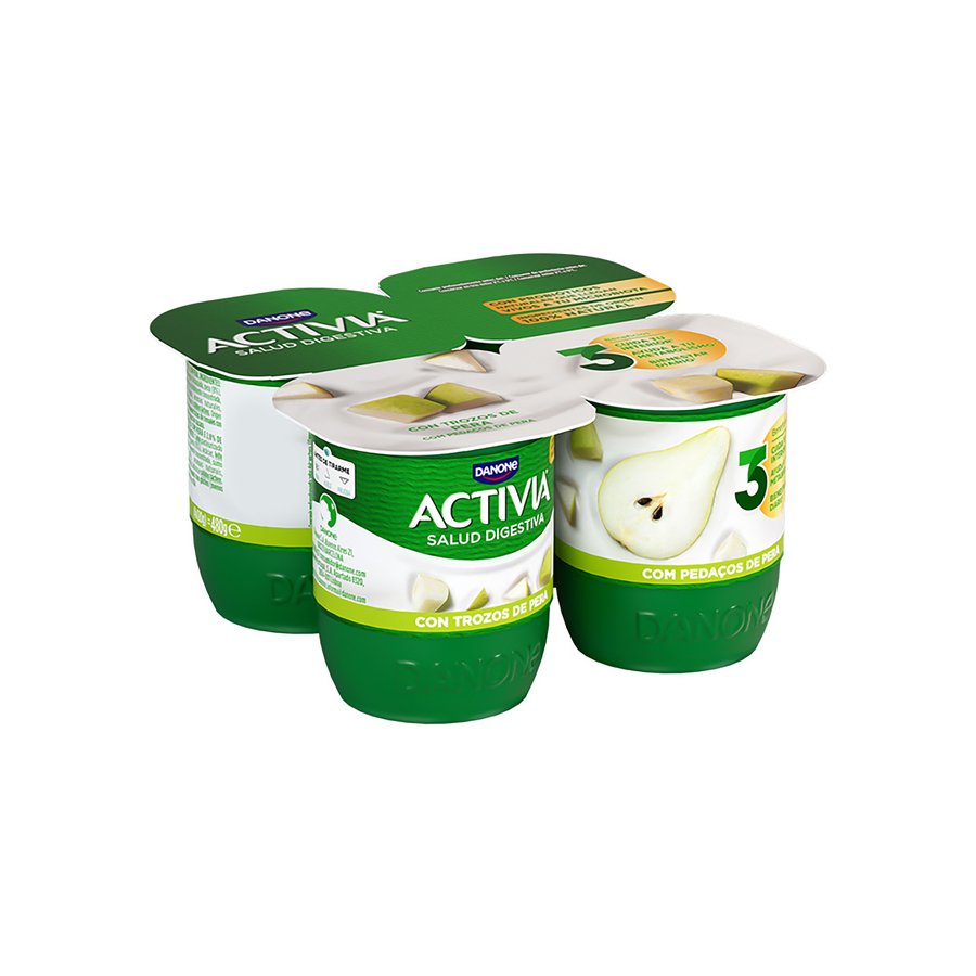Bífidus ACTIVIA DANONE con pera pack 4x120 g