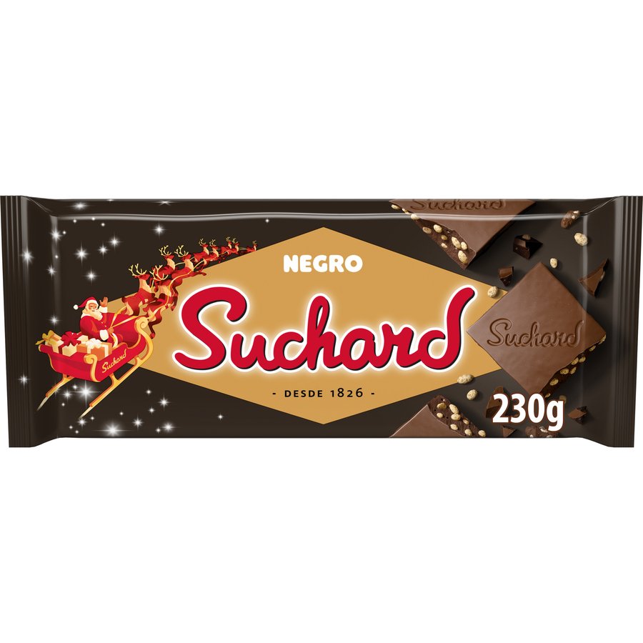 Turrón SUCHARD chocolate negro 230 g
