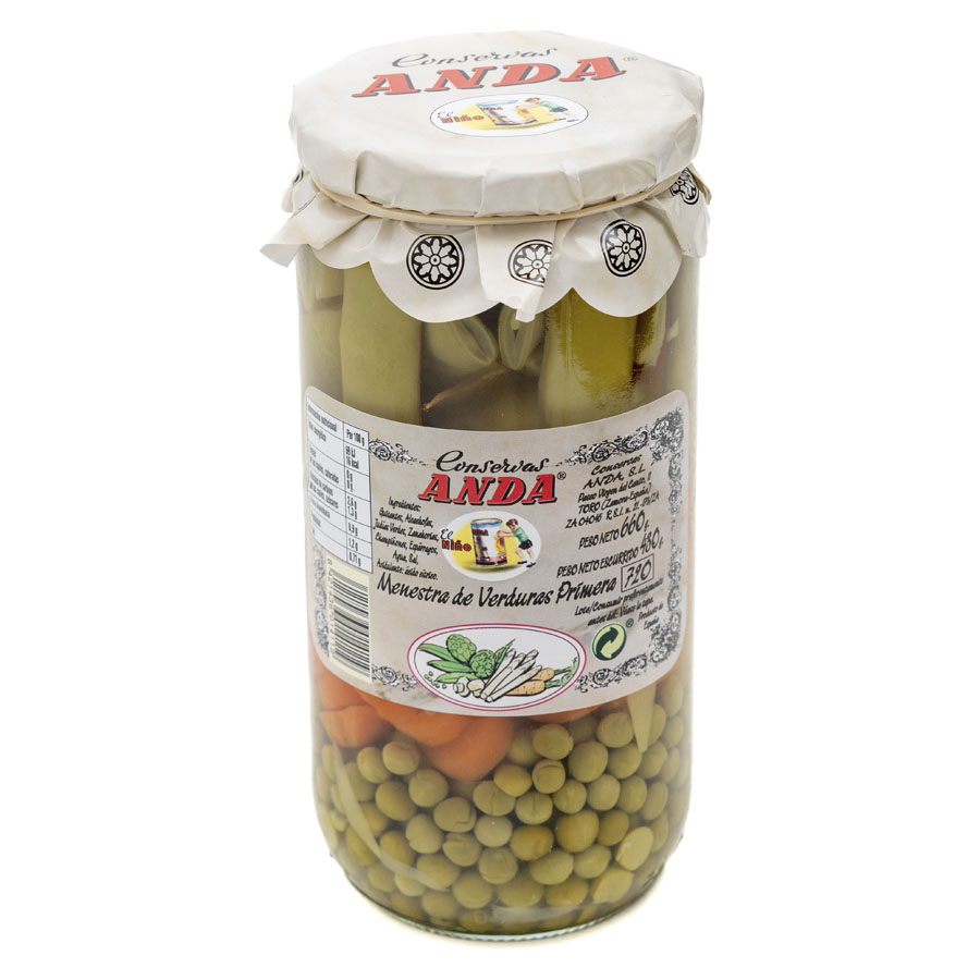 Menestra de verduras ANDA 325 g pne.