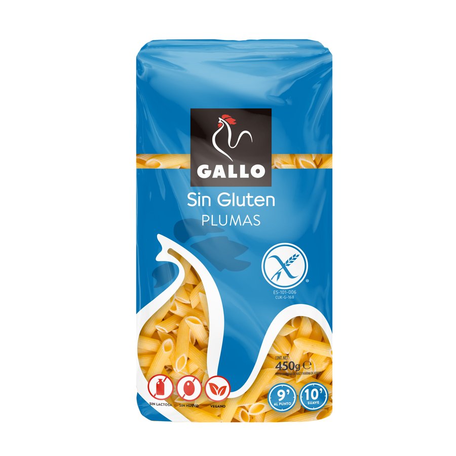 Plumas GALLO sin gluten 450 g
