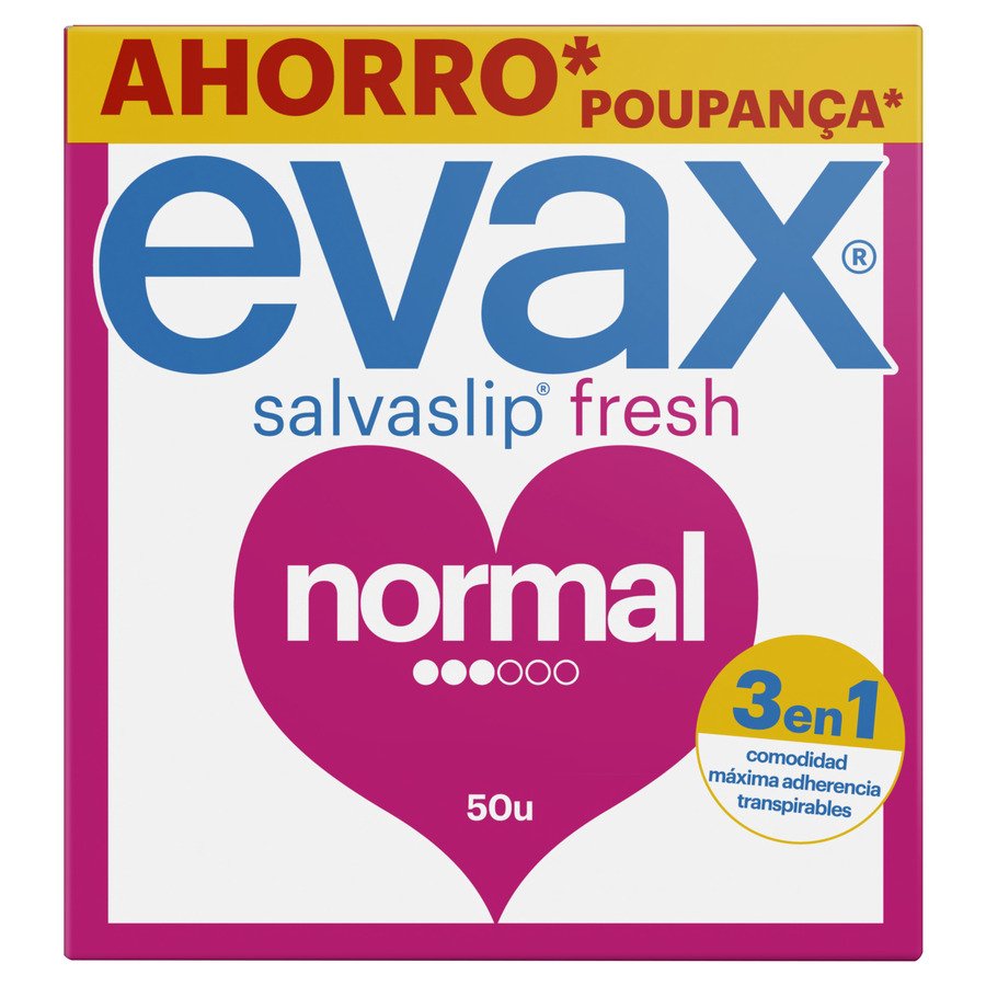 Salvaslip EVAX normal 50 unidades
