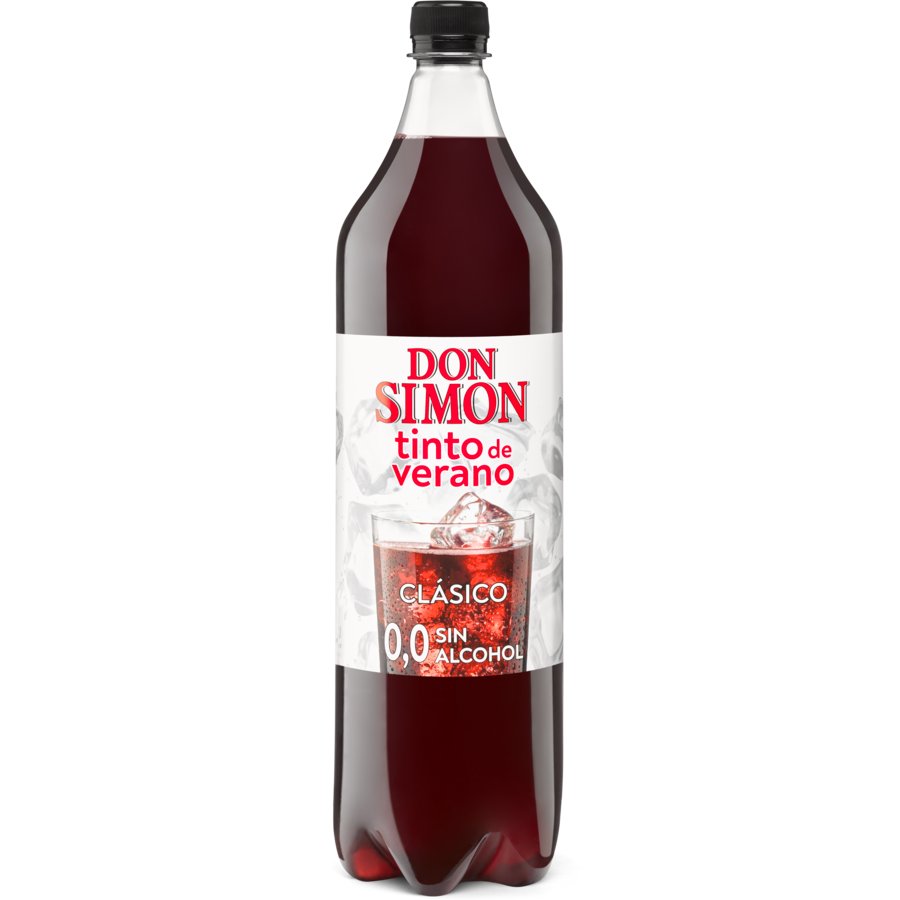Tinto de verano DON SIMON Clásico 0,0% sin alcohol botella pet 1,5 l