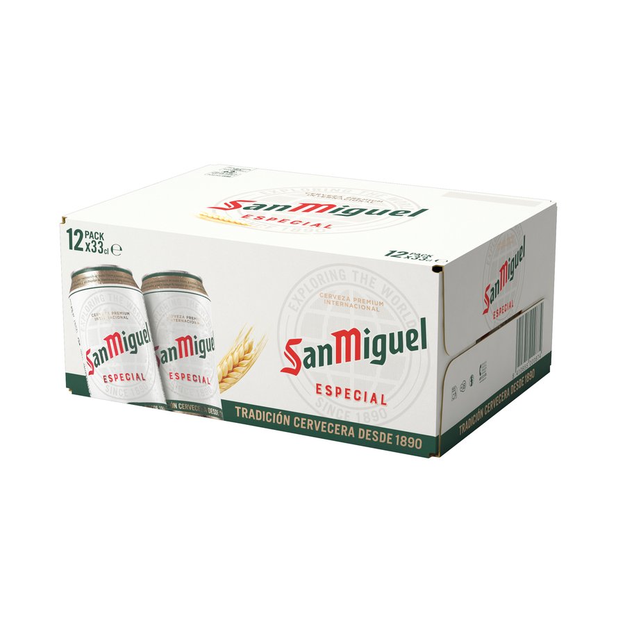 Cerveza SAN MIGUEL lata pack 12X33 cl