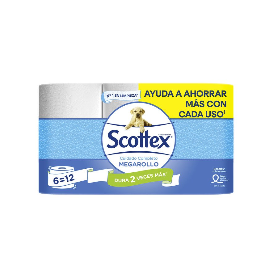 Papel higiénico SCOTTEX mega 6=12 rollos