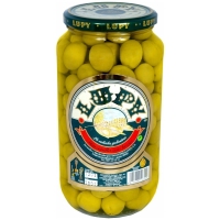 Aceituna verde manzanilla con hueso LUPY frasco 550 g pne