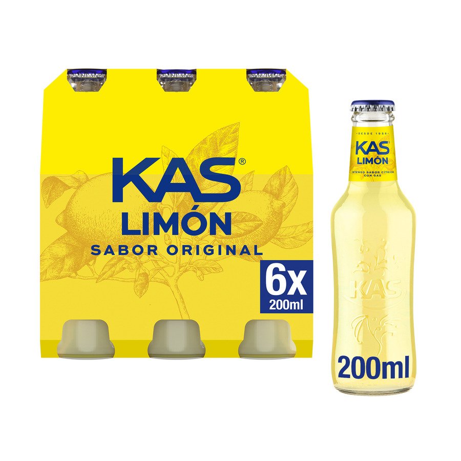 Refresco KAS limón pack 6x20 cl