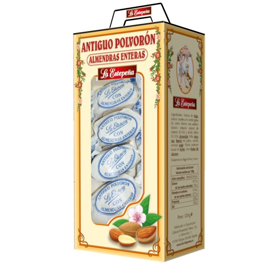 Antiguo polvorón almendras enteras ESTEPEÑA 320 g