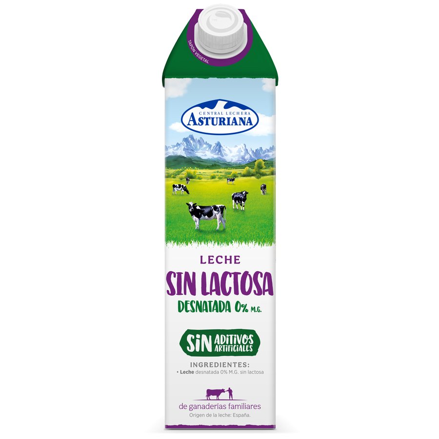 Leche sin lactosa desnatada C.L.ASTURIANA 1 l