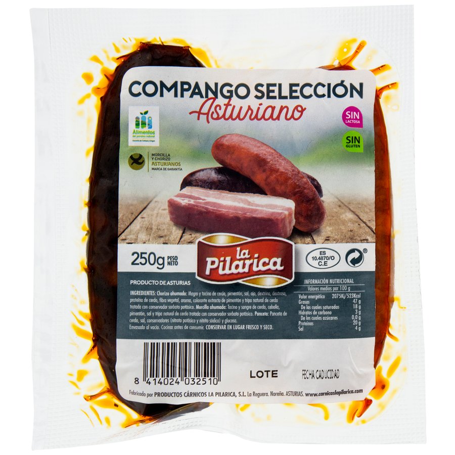 Compango asturiano 100% natural LA PILARICA 250 g