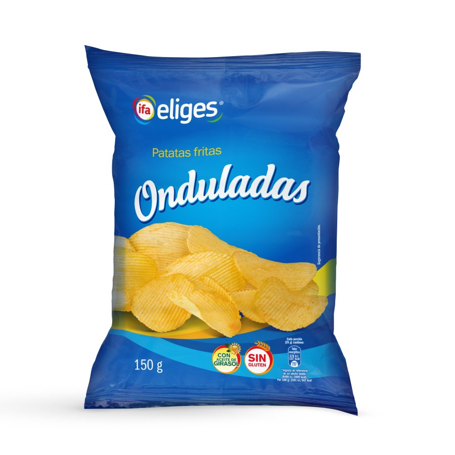 Patatas fritas IFA ELIGES onduladas 150 g