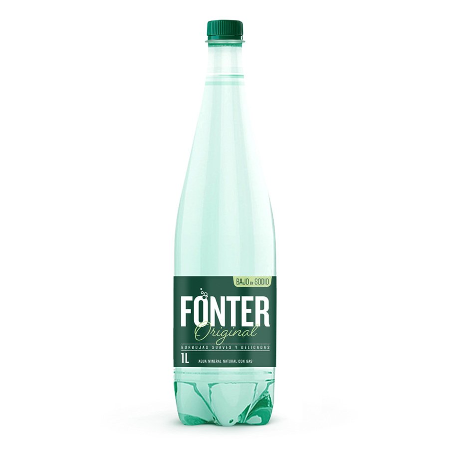 Agua con gas FONTER pet 1 l