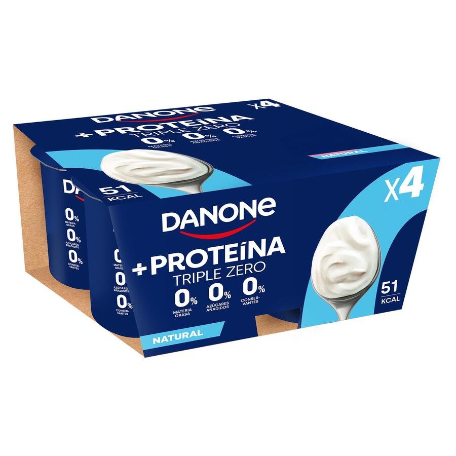 Yogur DANONE proteína natural 4X105 g