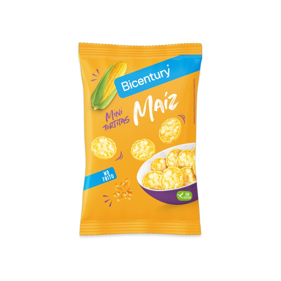Mini tortitas BICENTURY Maíz 65 g
