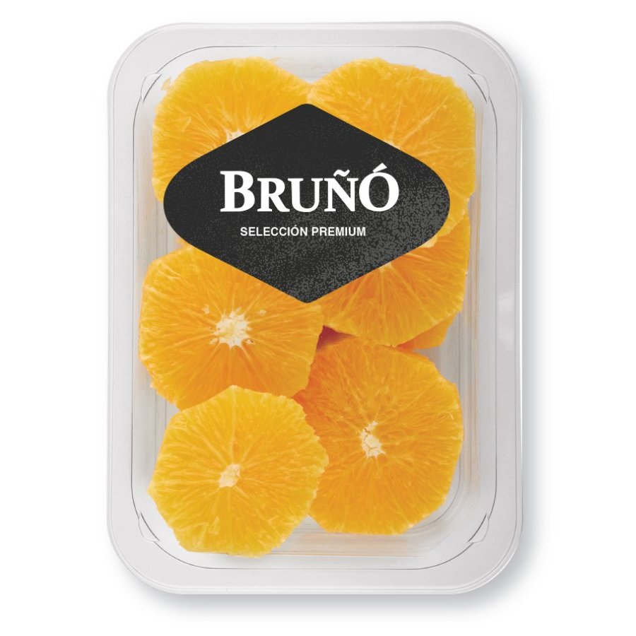 Naranja rodajas categoría 1ª bandeja 250 g