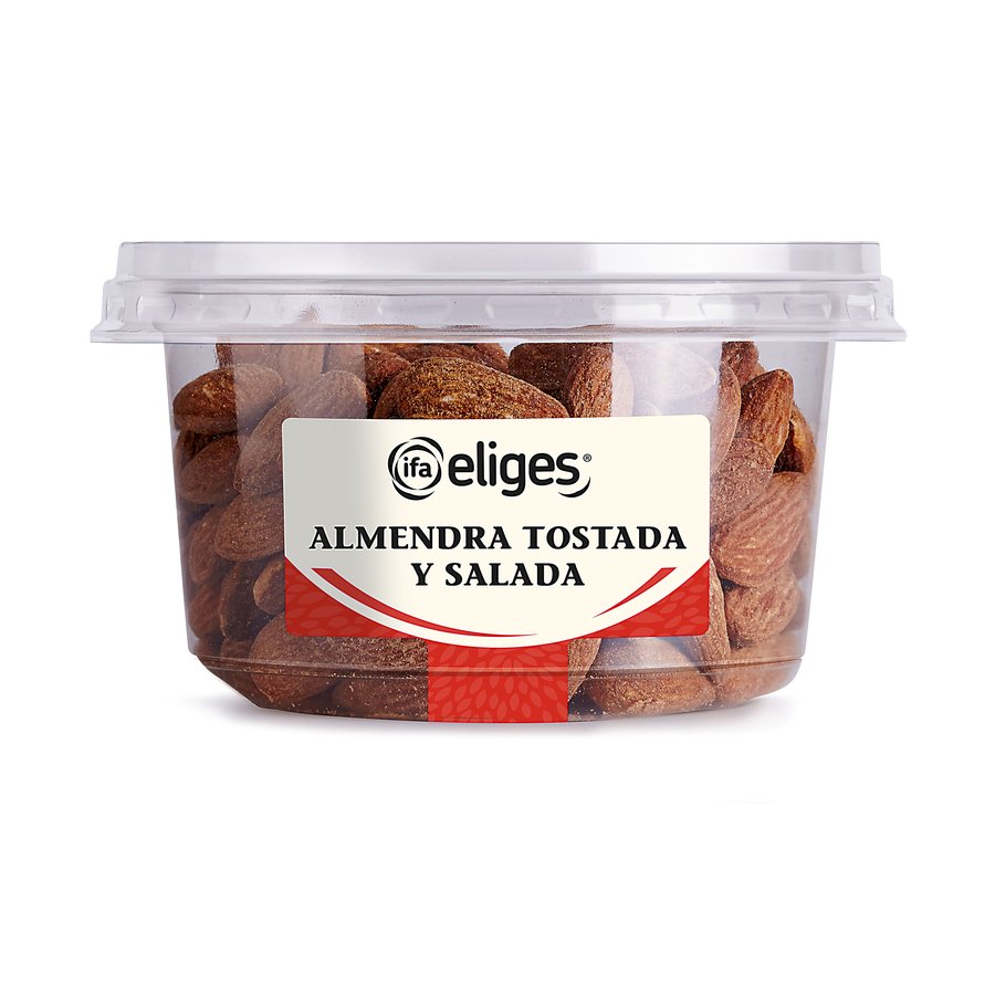 Almendra tostada con piel con sal IFA ELIGES tarrina 200g