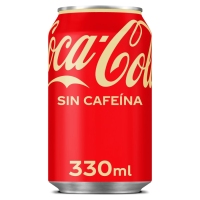 Refresco COCA-COLA sen cafeína lata 33 cl