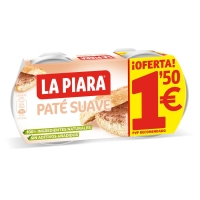 Paté LA PIARA suave 2x75 g