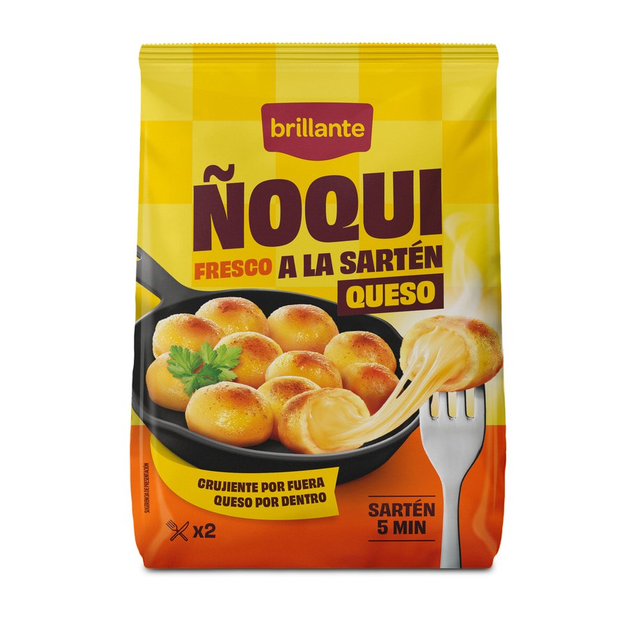 Ñoqui fresco a la sartén BRILLANTE queso 300 g
