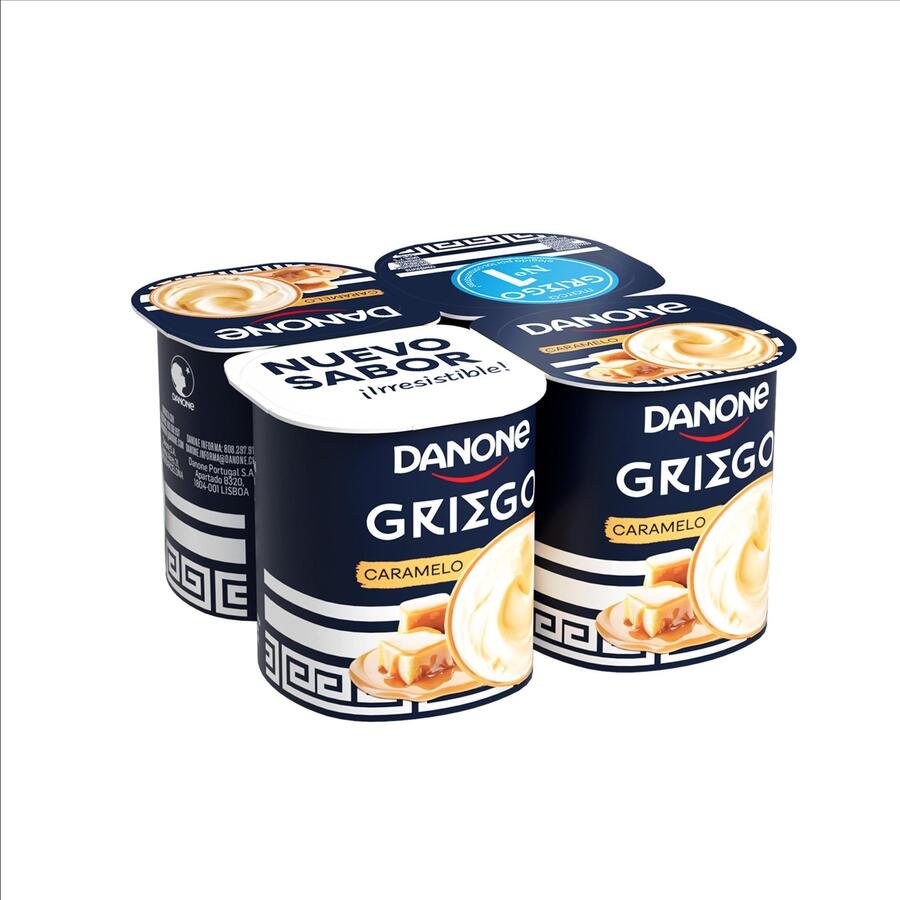 Yogur griego DANONE caramelo 4x110 g