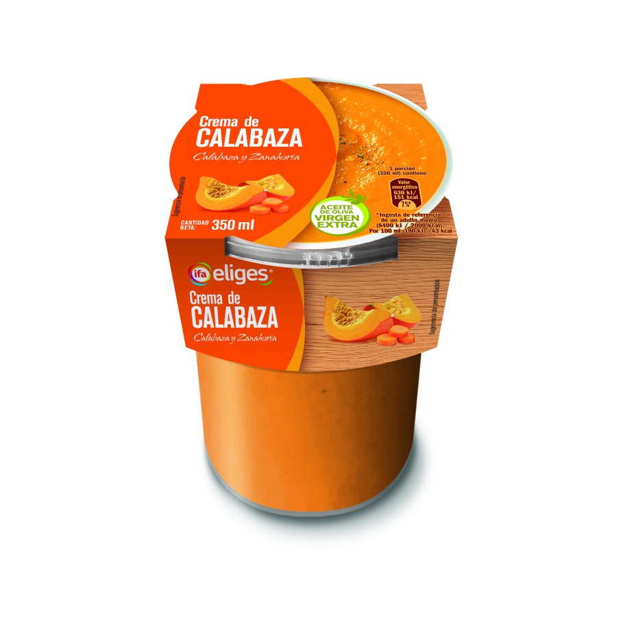 Crema refrigerada calabaza IFA ELIGES 350 ml