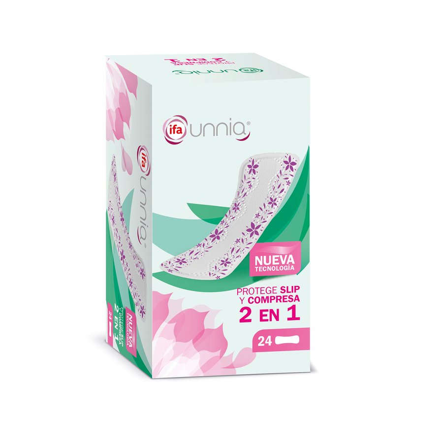 Protege slip y compresa 2 en 1 IFA UNNIA 24 unidades