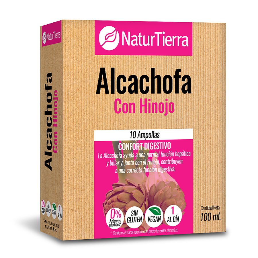 Alcachofa+hinojo NATURTIERRA 10 ampollas 245 g