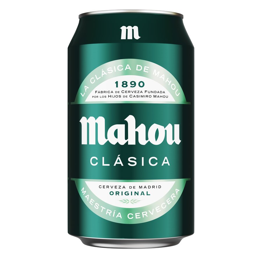 Cerveza MAHOU clásica lata 33 cl
