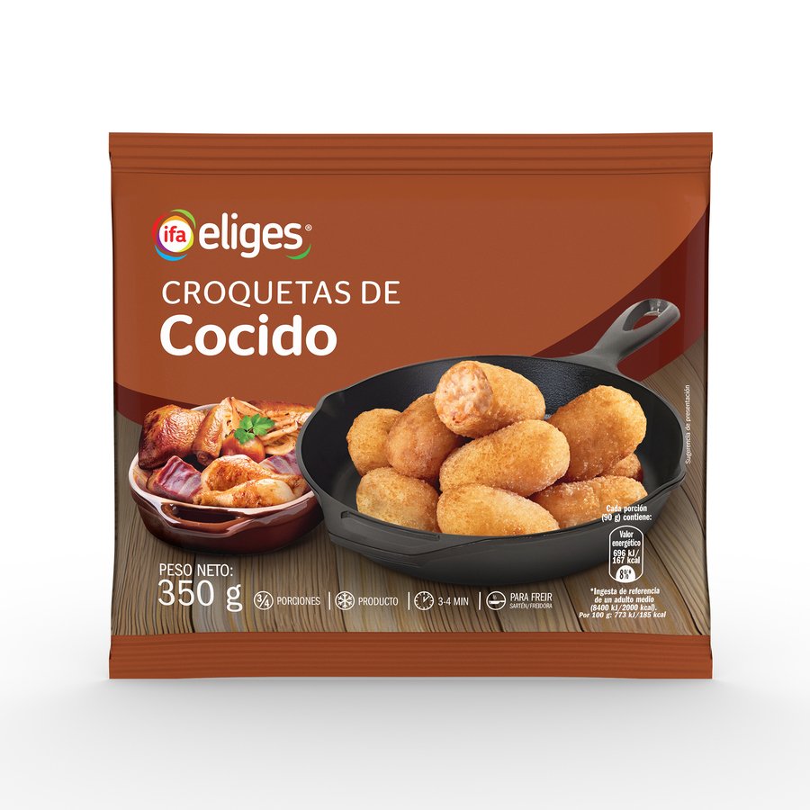 Croquetas congeladas IFA ELIGES cocido 350 g
