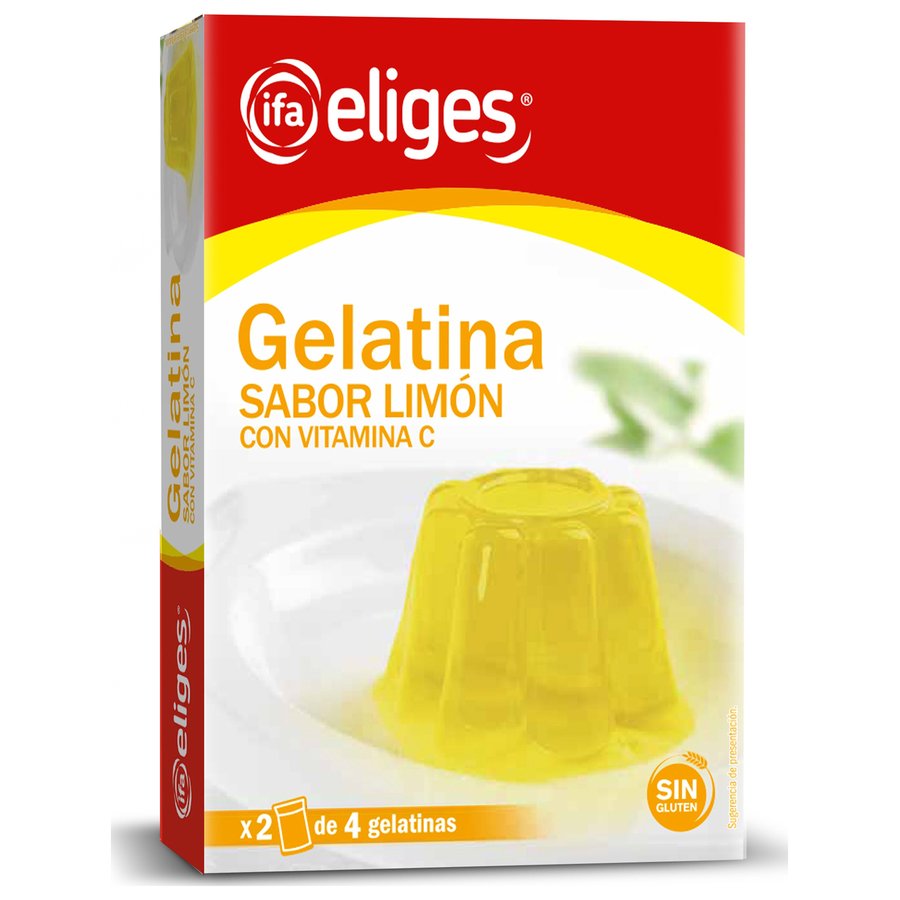 Gelatina de limón IFA ELIGES sin gluten 2 sobres 170 g