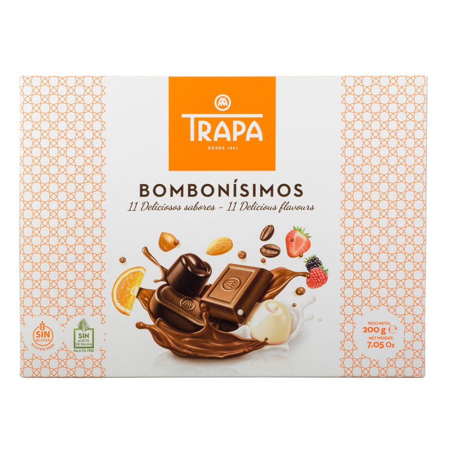 Bombones TRAPA Bombonísimo sin palma 200 g
