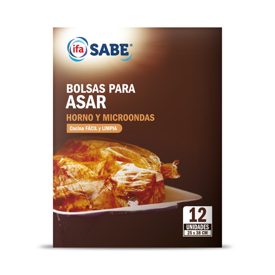 Bolsa horno y microondas IFA SABE 25x38 cm 12 unidades