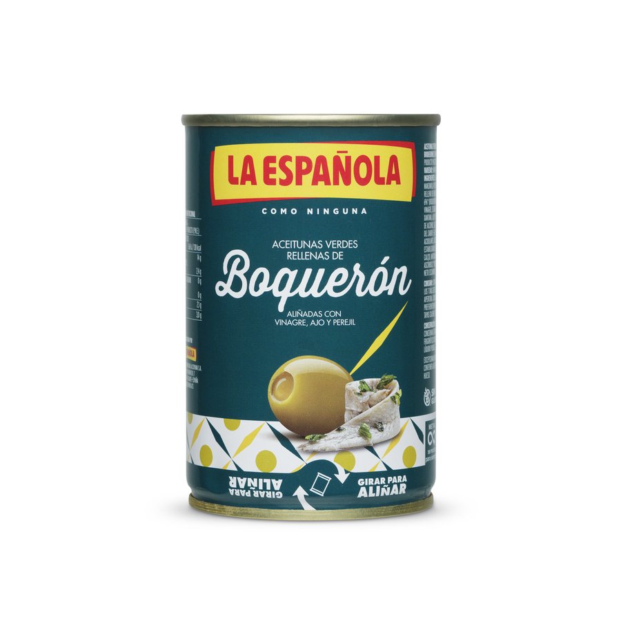 Aceituna rellena de boquerón LA ESPAÑOLA Marinas lata 130 g pne.