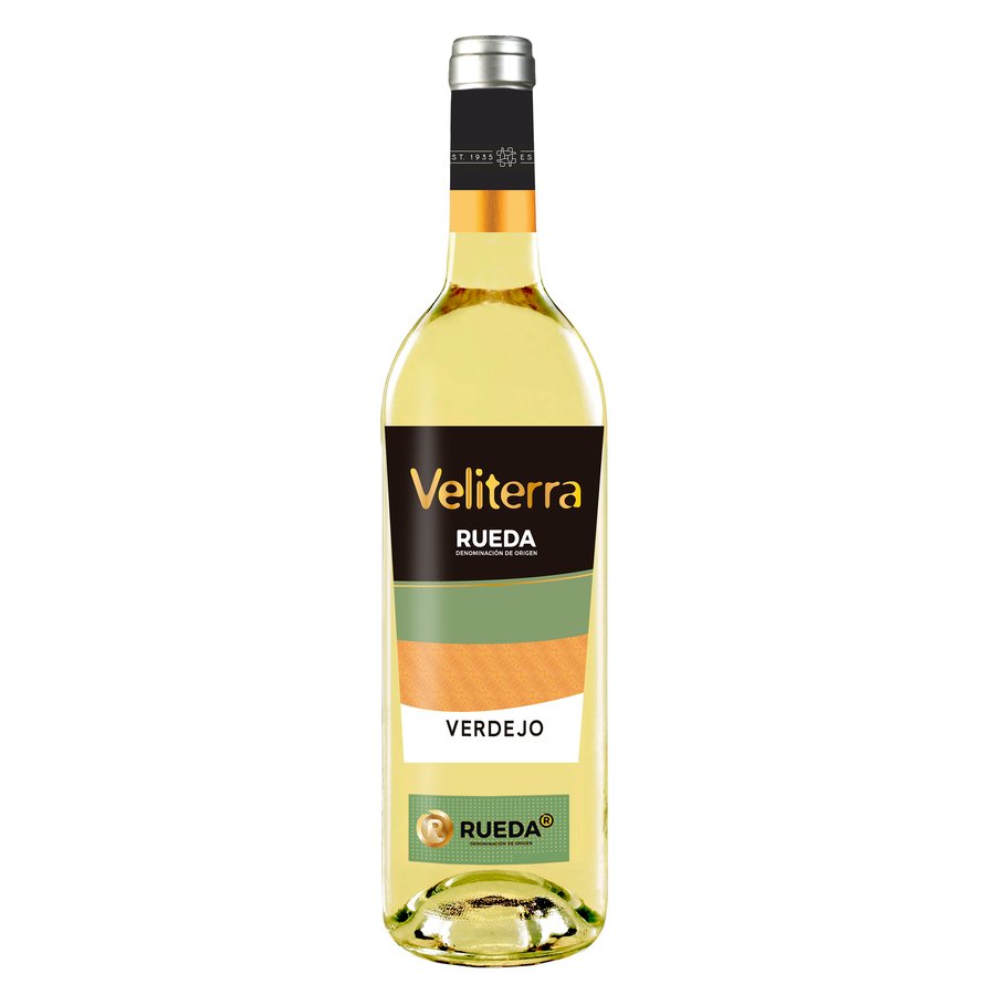 Vino blanco D.O.Rueda VELITERRA verdejo botella 75 cl