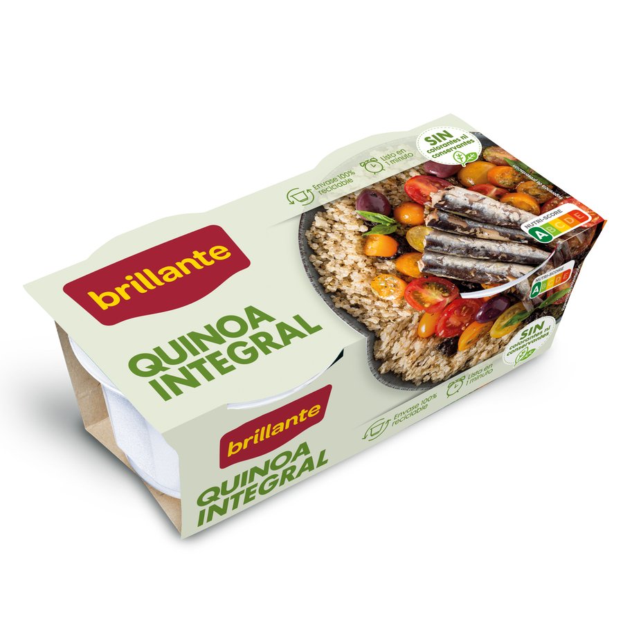 Quinoa integral BRILLANTE vasito pack 2x125 g