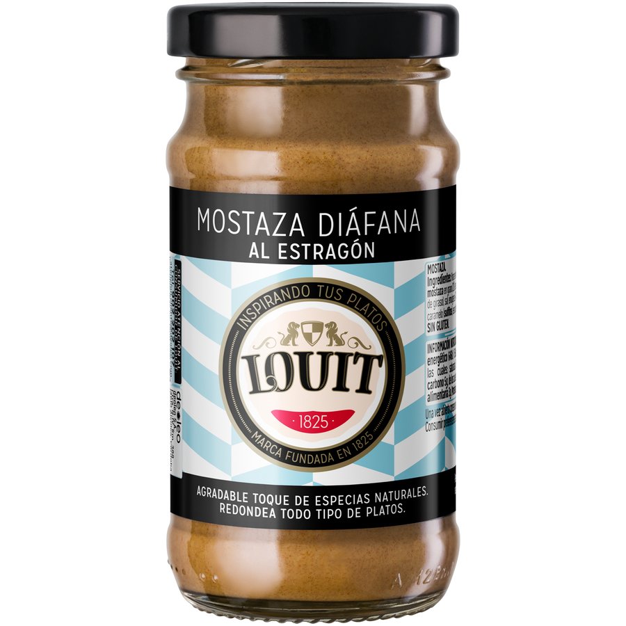Mostaza LOUIT diafana al estragón 115 g