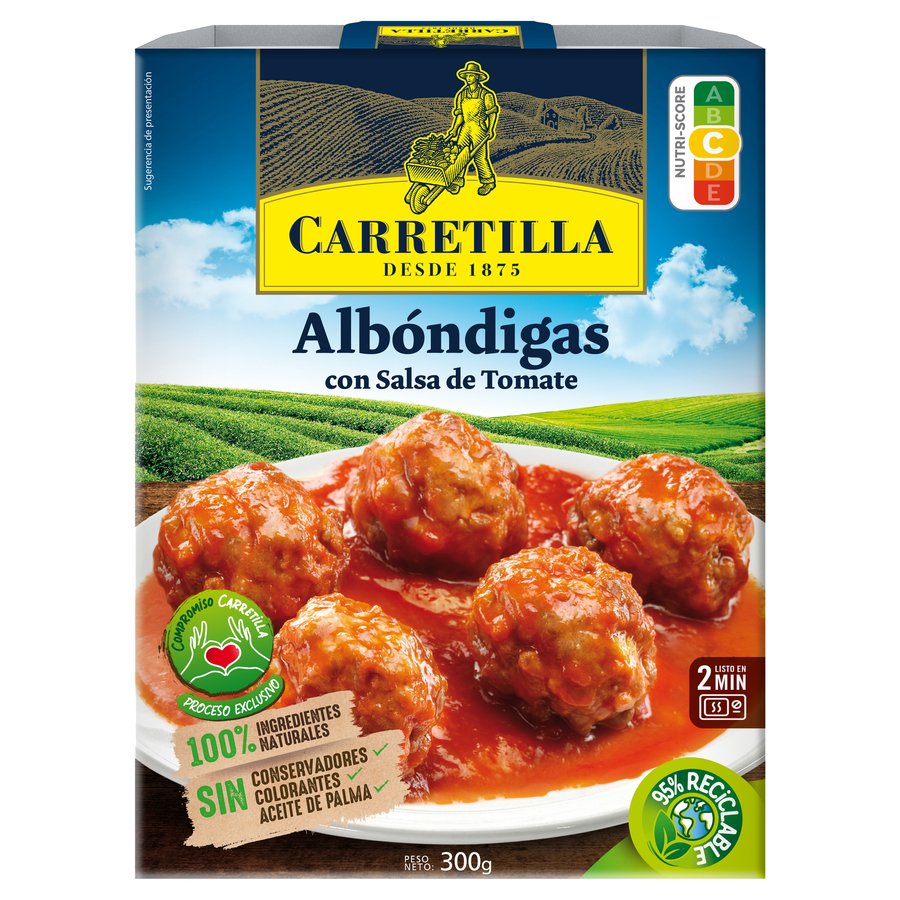 Albóndigas en salsa tomate CARRETILLA bandeja 300 g
