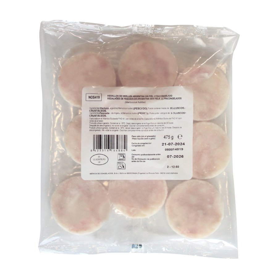 Medallones de merluza argentina NOS 475 g