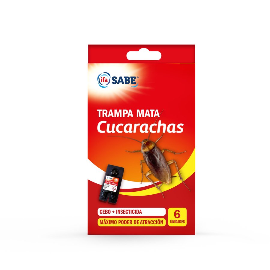 Trampa mata cucarachas IFA SABE 6 unidades