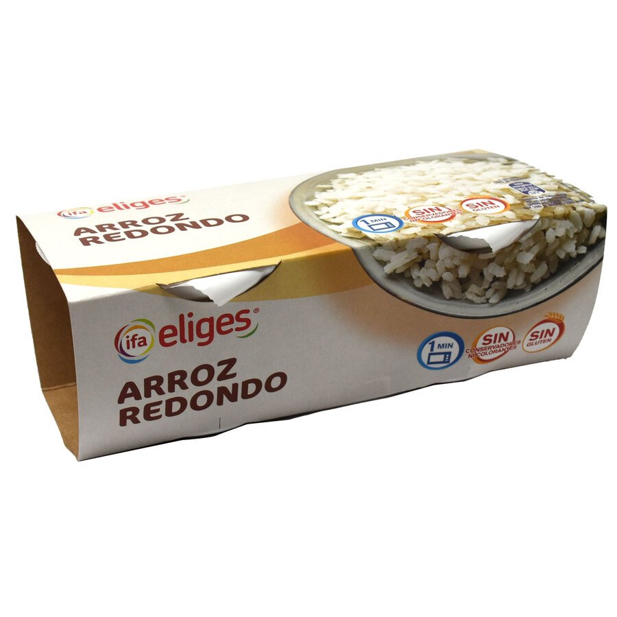 Arroz redondo vasito IFA ELIGES pack 2X125 g