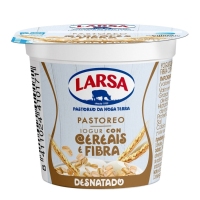 Yogur desnatado LARSA con cereales y fibra vaso 125 g
