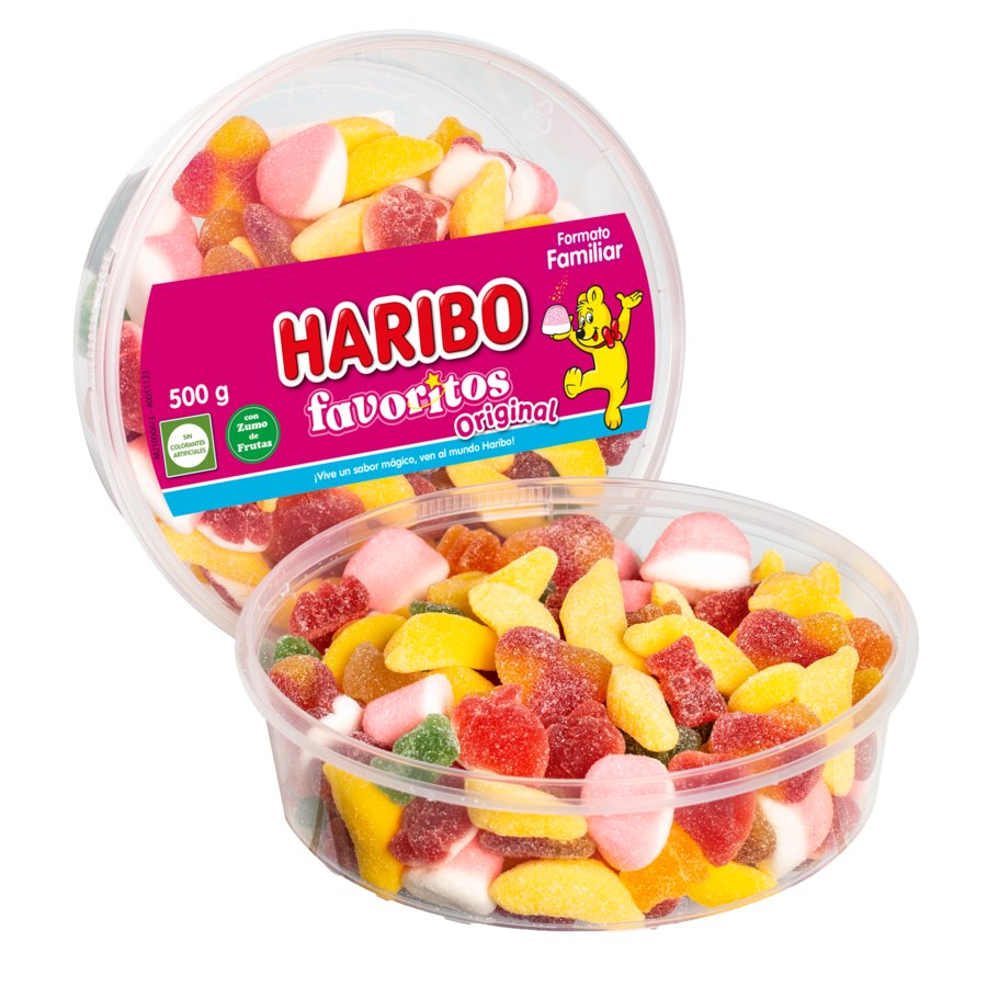 Caramelos goma HARIBO Favoritos tarrina 500 g