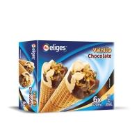 Helado cono vainilla choco IFA ELIGES 6x76 g