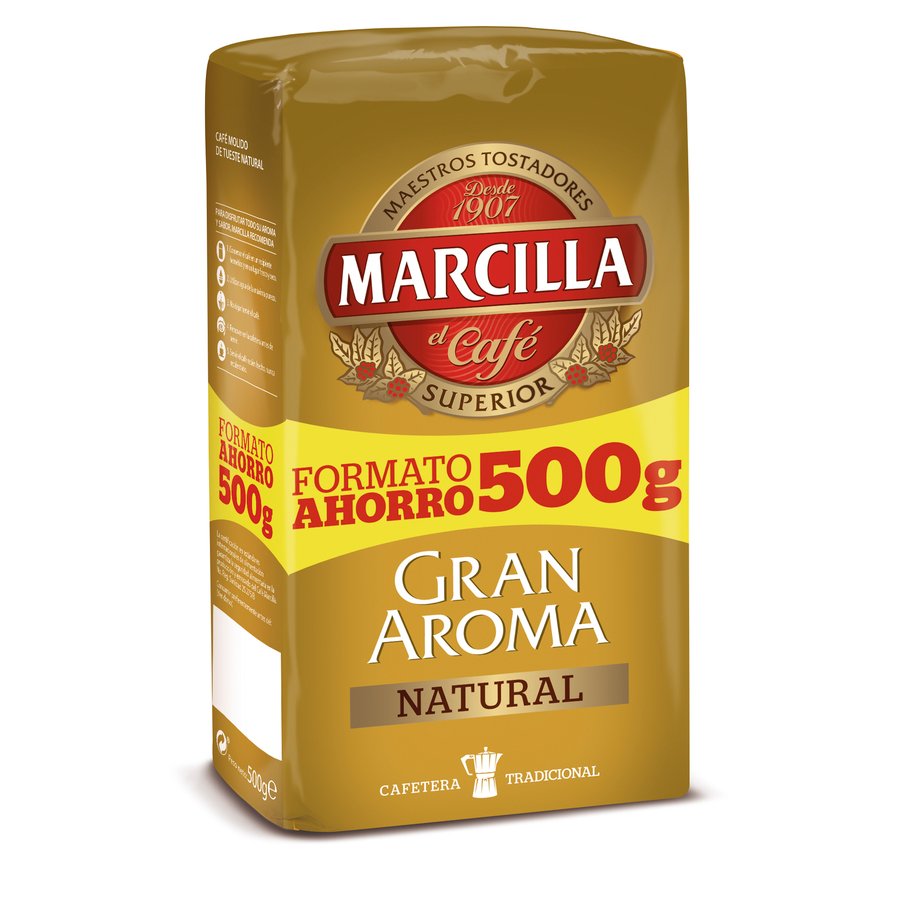 Café molido natural MARCILLA paquete 500 g