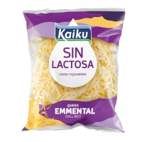 Queixo relado Emmental KAIKU sen lactosa bolsa 100 g