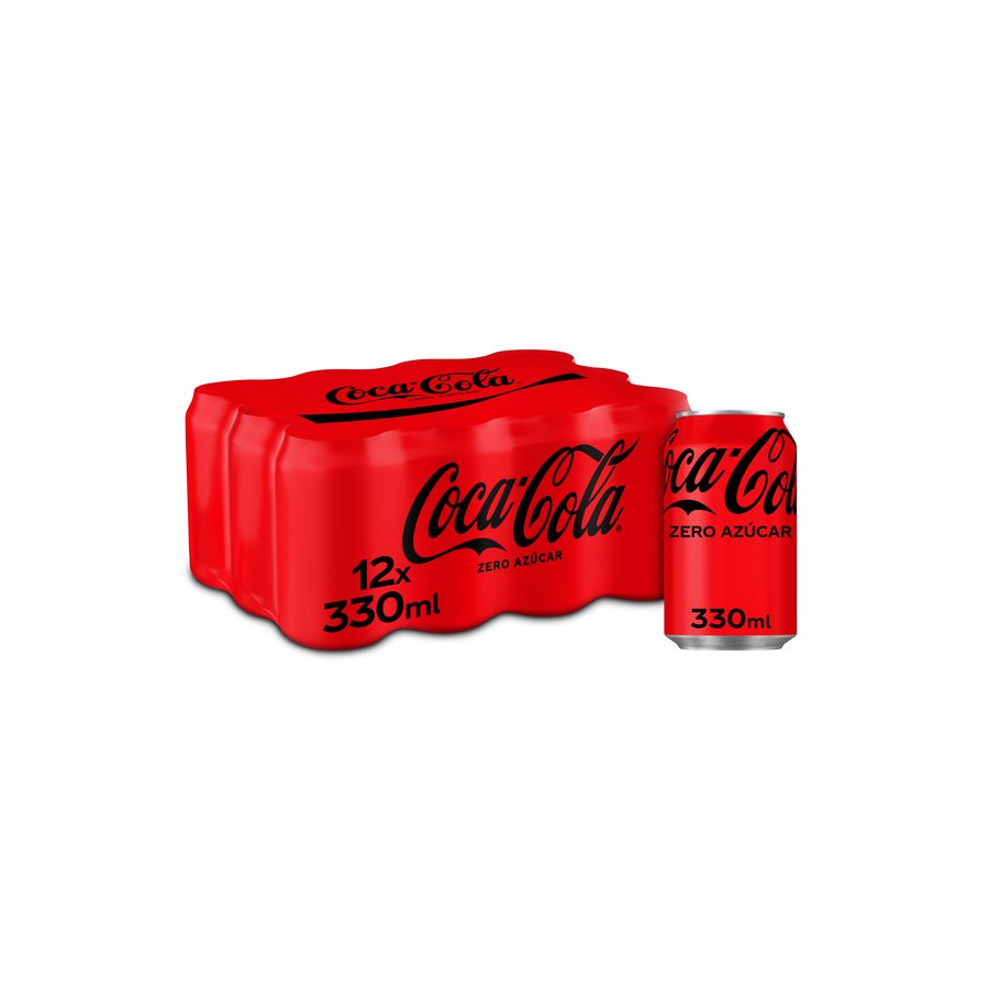 Refresco COCA-COLA Zero lata pack 12x33 cl