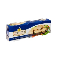 Atún en aceite de xirasol CORTIZO lote 3x80 g pn.