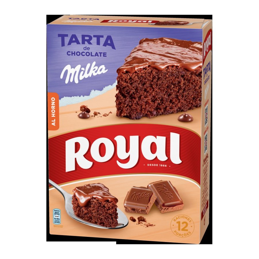 Preparado para tarta de chocolate Milka ROYAL 350 g