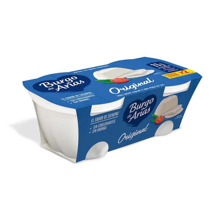Queso fresco BURGO DE ARIAS tarrina 2x230 g